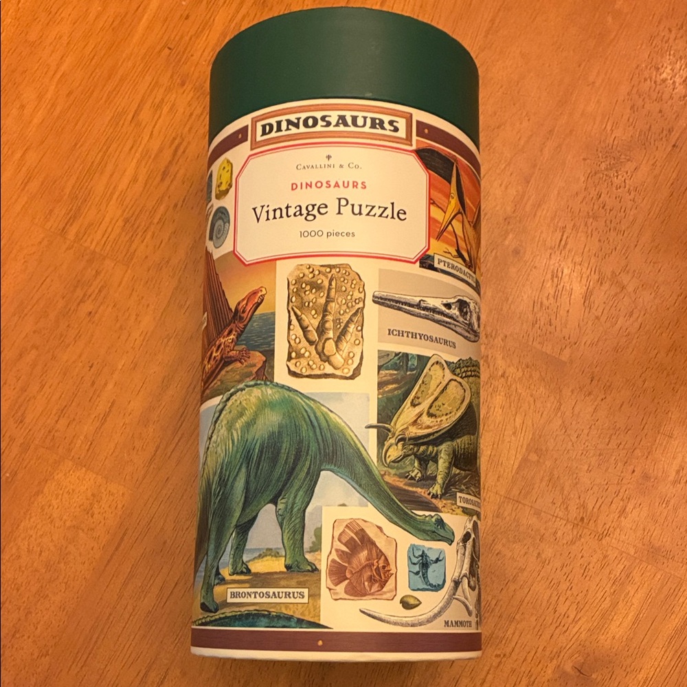 Cavallini & Co. Dinosaurs Vintage Puzzle - Green